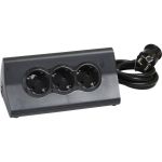 LEGRAND ΠΟΛΥΠΡΙΖΟ ΤΑΒLΕΤ 3 ΘΕΣΕΩΝ ΣΟΥΚΟ + 2 USB-A ΜΕ 1.5m ΚΑΛΩΔΙΟ ΜΑΥΡΟ