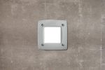 LETI 100 SQUARE ΦΩΤΙΣΤΙΚΟ ΧΩΝΕΥΤΟ ΕΠΙΤΟΙΧΟ ΤΕΤΡΑΓΩΝΟ LED 3W GΧ53 350Lm 3000K-4000K-6500K ΓΚΡΙ IP66 115x115x80 3C1.000.000.LYG1K