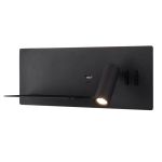 ΦΩΤΙΣΤΙΚΟ ΤΟΙΧΟΥ ΜΑΥΡΟ 3W+8W/LED 3000k  230V  W300xD115xH120mm MY LIGHTS IRIS