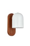 ΦΩΤΙΣΤΙΚΟ TOIXOY WHITE+WOODEN E27 DIM 120*H240ΜΜ MY LIGHTS VORIA