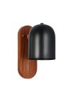 ΦΩΤΙΣΤΙΚΟ TOIXOY BLACK+WOODEN E27 DIM 120*H240ΜΜ MY LIGHTS VORIA