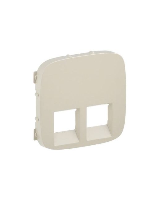 ΠΛΑΚΙΔΙΟ ΠΡΙΖΑΣ 2ΧRJ11/RJ45 IVORY VALENA ALLURE