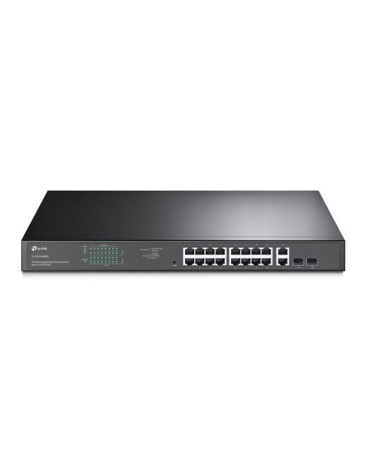 TP-LINK JETSTREAM 16-PORT GIGABIT EASY SMART POE+ SWITCH WITH 2 SFP SLOTS TL-SG1218MPE