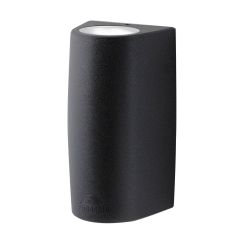 MARTA 90-2L ΦΩΤΙΣΤΙΚΟ ΑΠΛΙΚΑ ΕΠΙΤΟΙΧΗ ΔΙΠΛΗΣ ΔΕΣΜΗΣ GU10 LED 2Χ6W 2700K-4000Κ 1230LM ΜΑΥΡΟ 170x92x80 2A4.000.000.AXU2K