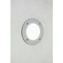 LETI 100 ROUND ΦΩΤΙΣΤΙΚΟ ΧΩΝΕΥΤΟ ΕΠΙΤΟΙΧO ΣΤΡΟΓΓΥΛΟ LED 3W GΧ53 3000K-4000K-6500K 410Lm ΓΚΡΙ IP66 Φ140Χ64 2C1.000.000.LYG1K