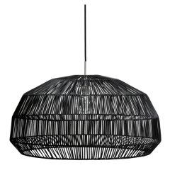 ΚΑΠΕΛΟ ΦΩΤΙΣΤΙΚΟΥ RATTAN LS065SK ΜΑΥΡΟ Φ43Χ24