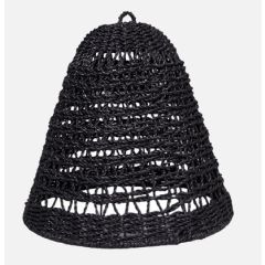 ΚΑΠΕΛΟ ΦΩΤΙΣΤΙΚΟΥ RATTAN LS090SK ΜΑΥΡΟ Φ30Χ30