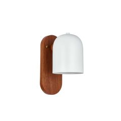 ΦΩΤΙΣΤΙΚΟ TOIXOY WHITE+WOODEN E27 DIM 120*H240ΜΜ MY LIGHTS VORIA