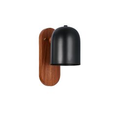 ΦΩΤΙΣΤΙΚΟ TOIXOY BLACK+WOODEN E27 DIM 120*H240ΜΜ MY LIGHTS VORIA