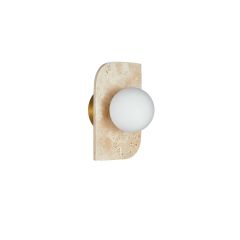 ΦΩΤΙΣΤΙΚΟ TOIXOY STONE+GLASS G9 DIM 100*H180mm MY LIGHTS VORIA